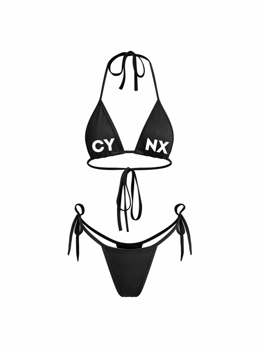 CYNX logo print bikini